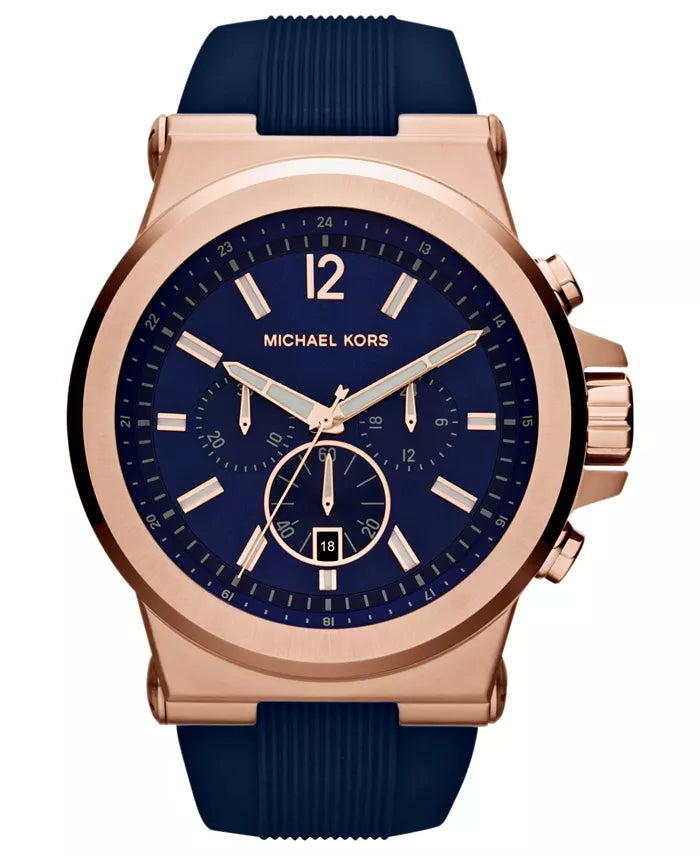Michael Kors Men's Dylan Blue Dial Watch - MK8295 (Battery Needs Replacement)