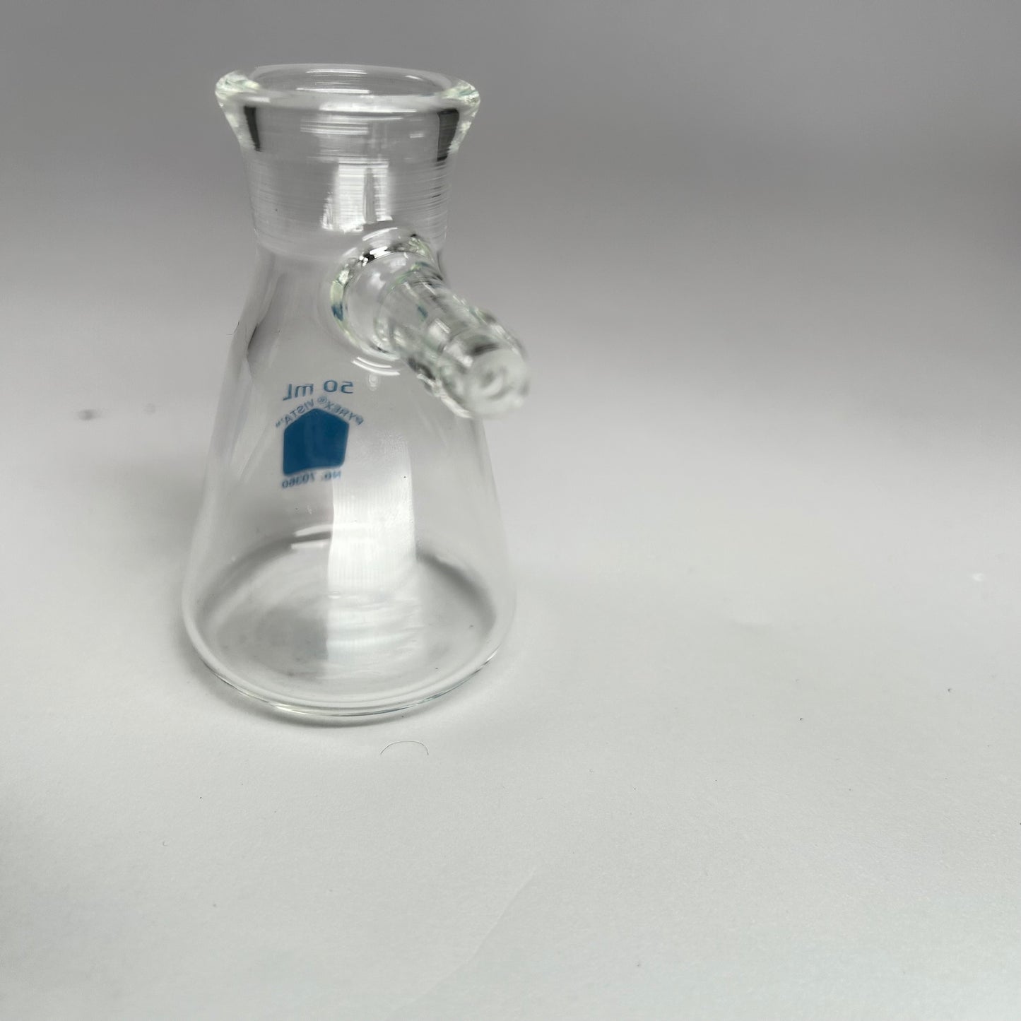PYREX® VISTA™ 50 mL Micro Filtering Flasks with Sidearm Tubulation Lot of 5