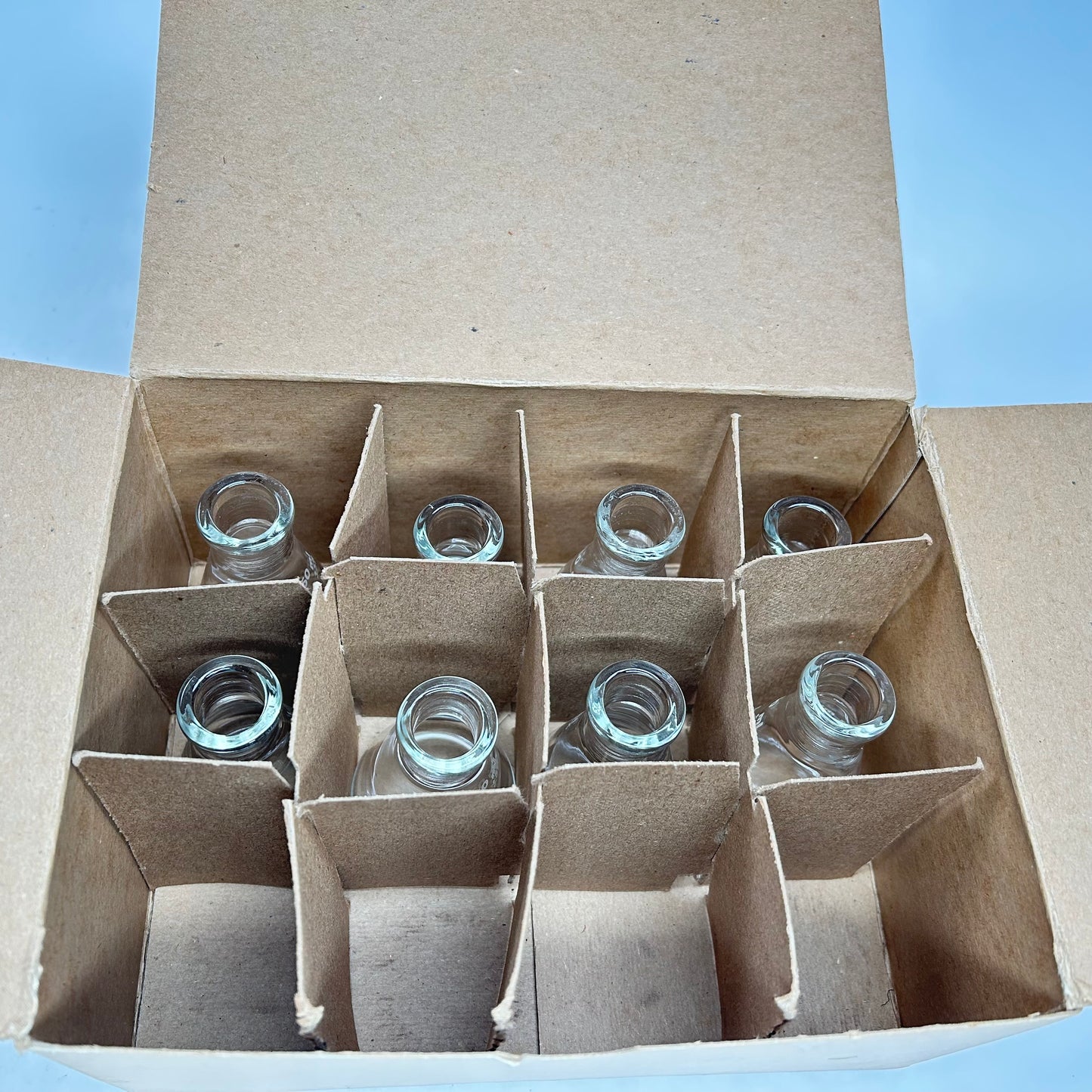 PYREX® 50 mL Narrow Mouth Erlenmeyer Flasks with Heavy Duty Rim Lot of 8