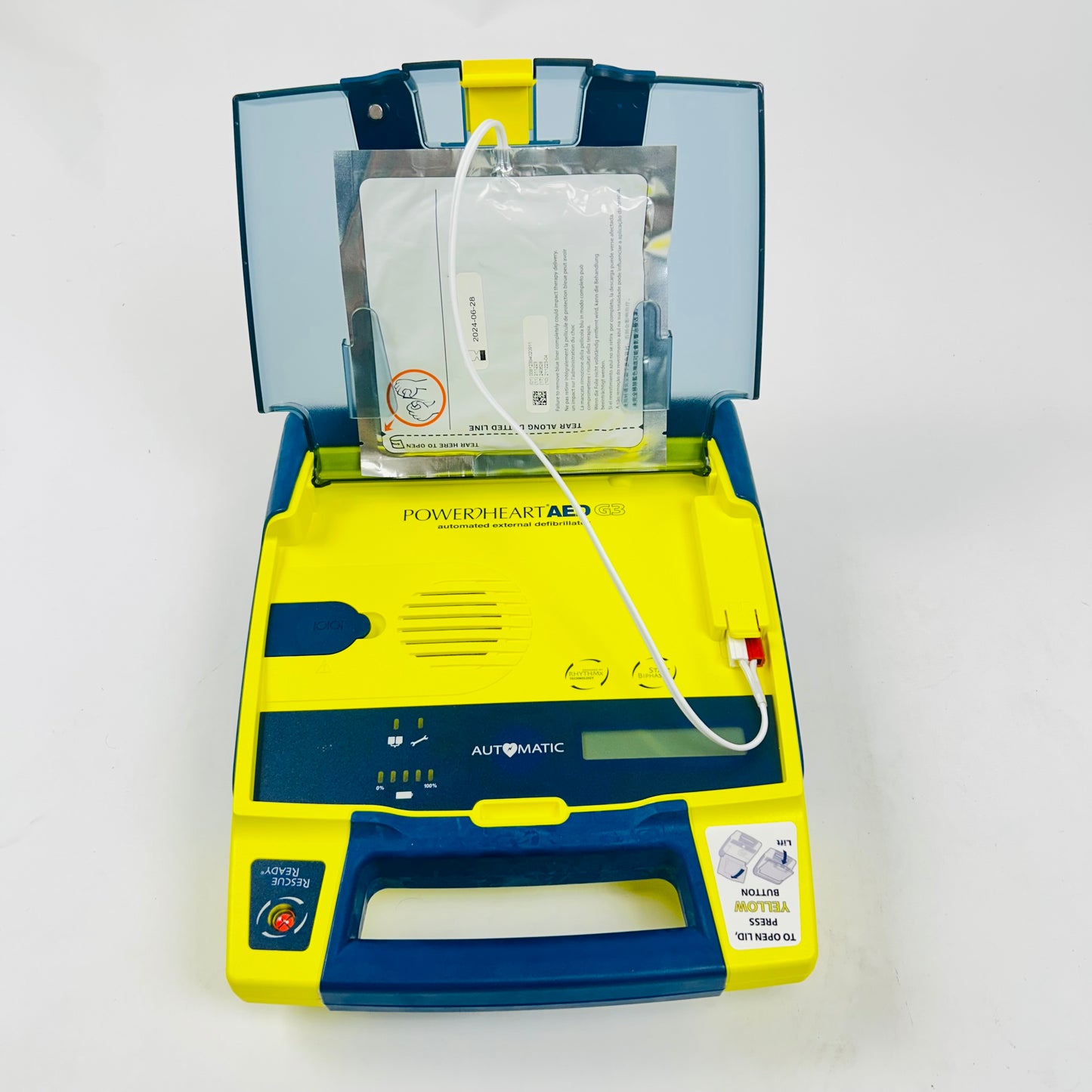 Cardiac Science Defibrillator with Box No Battery