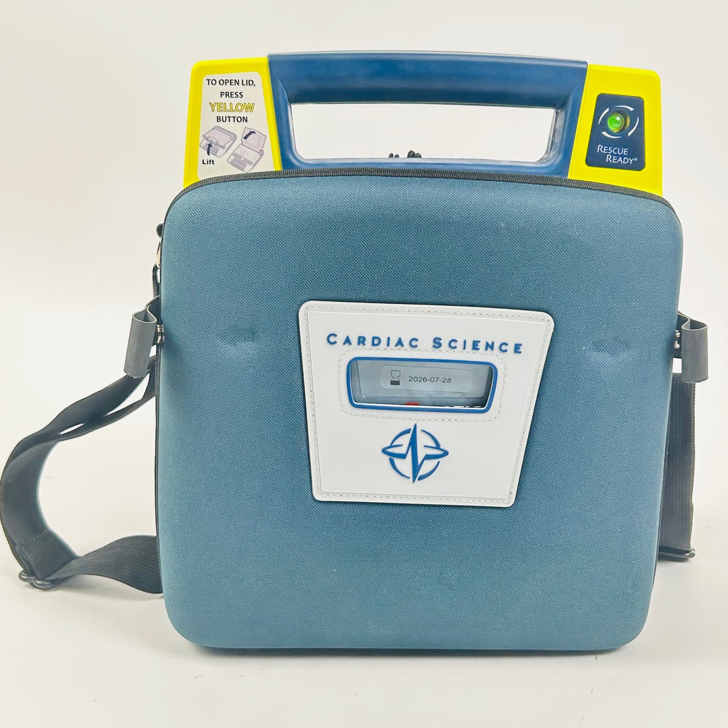 Cardiac Science Defibrillator with Box and battery