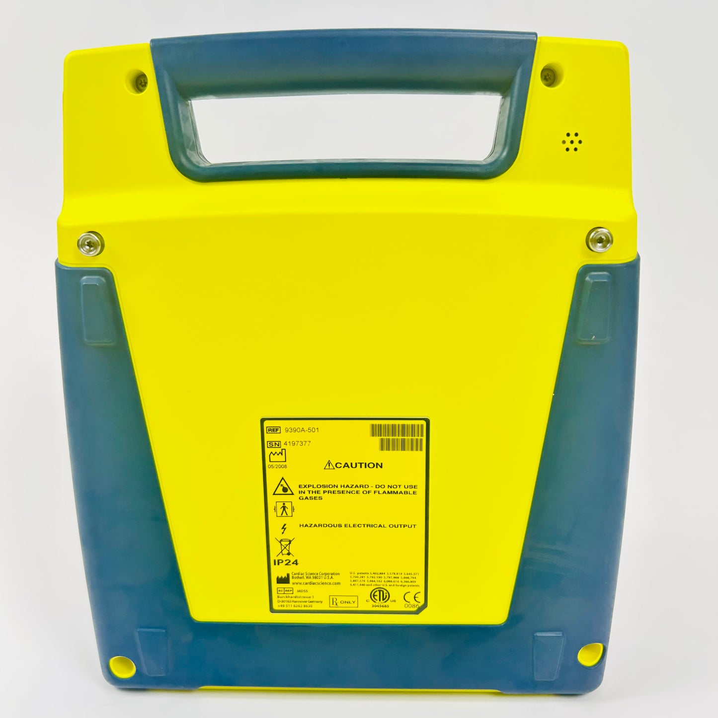 Cardiac Science AED Defibrillator and Box with Battery
