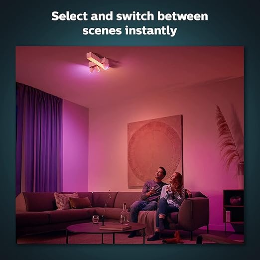 Hue Dimmer Switch with Remote V1, White 1 Pack Philips Controls On/Off and Dimming Of Hue Lights