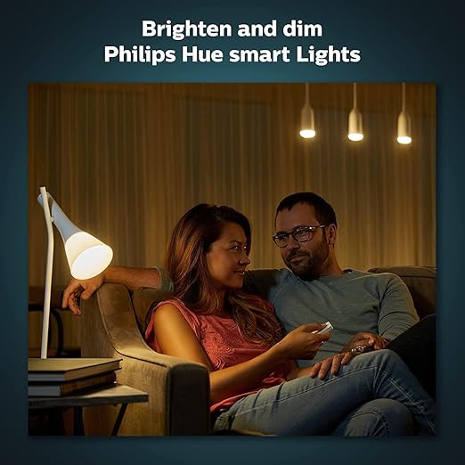 Hue Dimmer Switch with Remote V1, White 1 Pack Philips Controls On/Off and Dimming Of Hue Lights