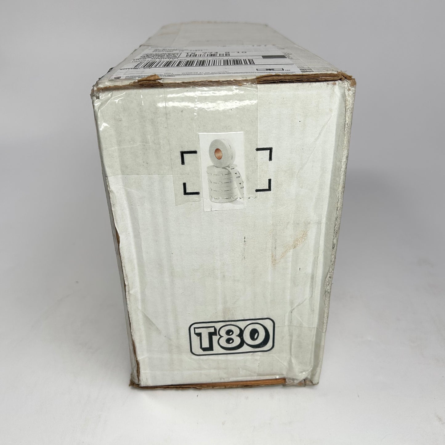 Turn-O-Matic T80 White Tickets case of 15 rolls