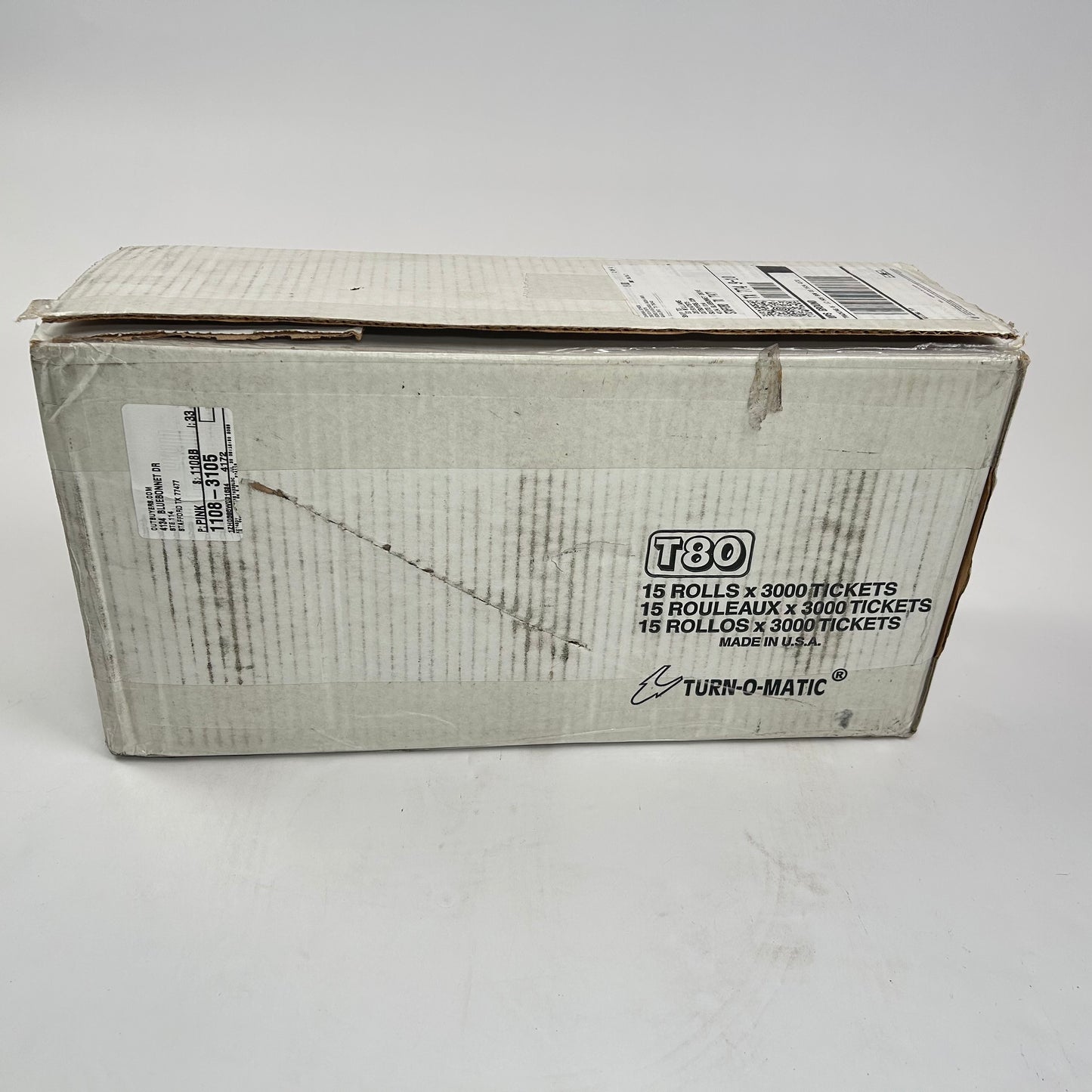 Turn-O-Matic Tickets Blue Case of 15