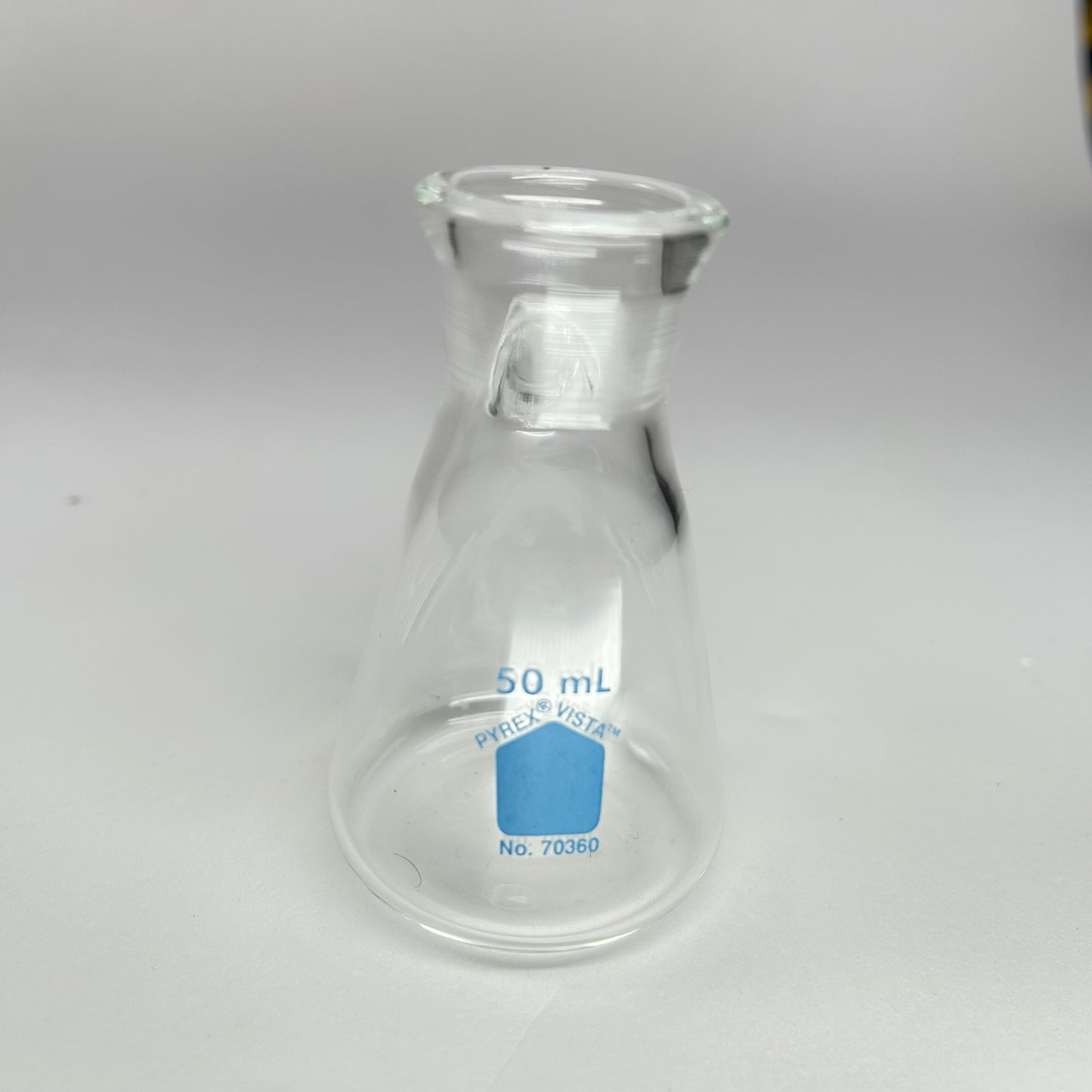 PYREX® VISTA™ 50 mL Micro Filtering Flasks with Sidearm Tubulation Lot of 5