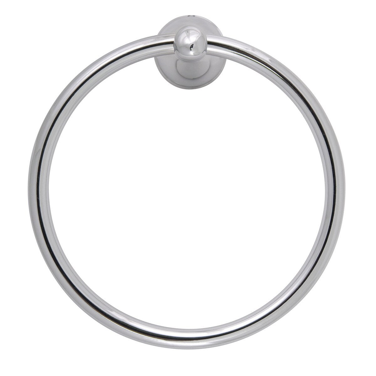 The Design House Ames Towel Ring in Polished Chrome