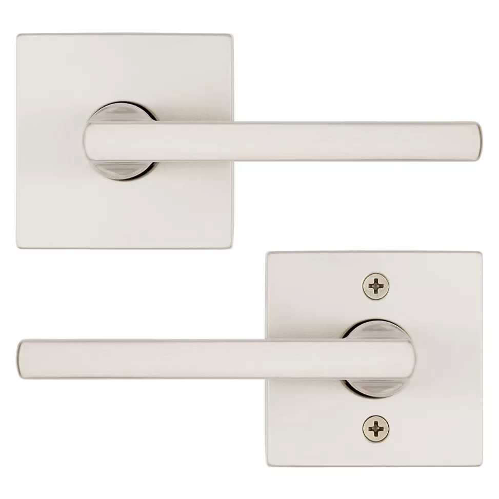 Kwikset Halifax Passage Door Lever Set Satin Nickel 720HFLSQT-15
