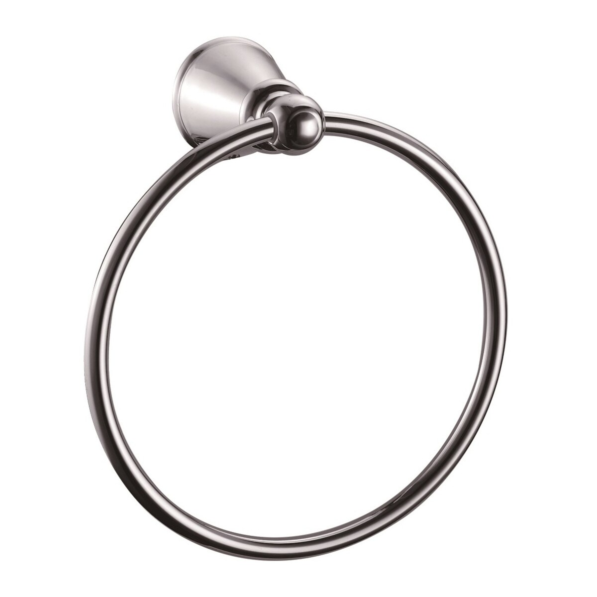 The Design House Kassel Towel Ring in Brushed Nickel