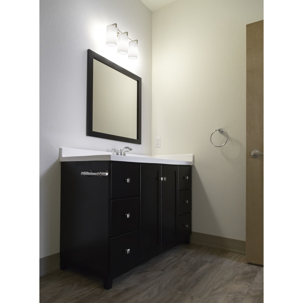 The Design House Kassel Towel Ring in Brushed Nickel