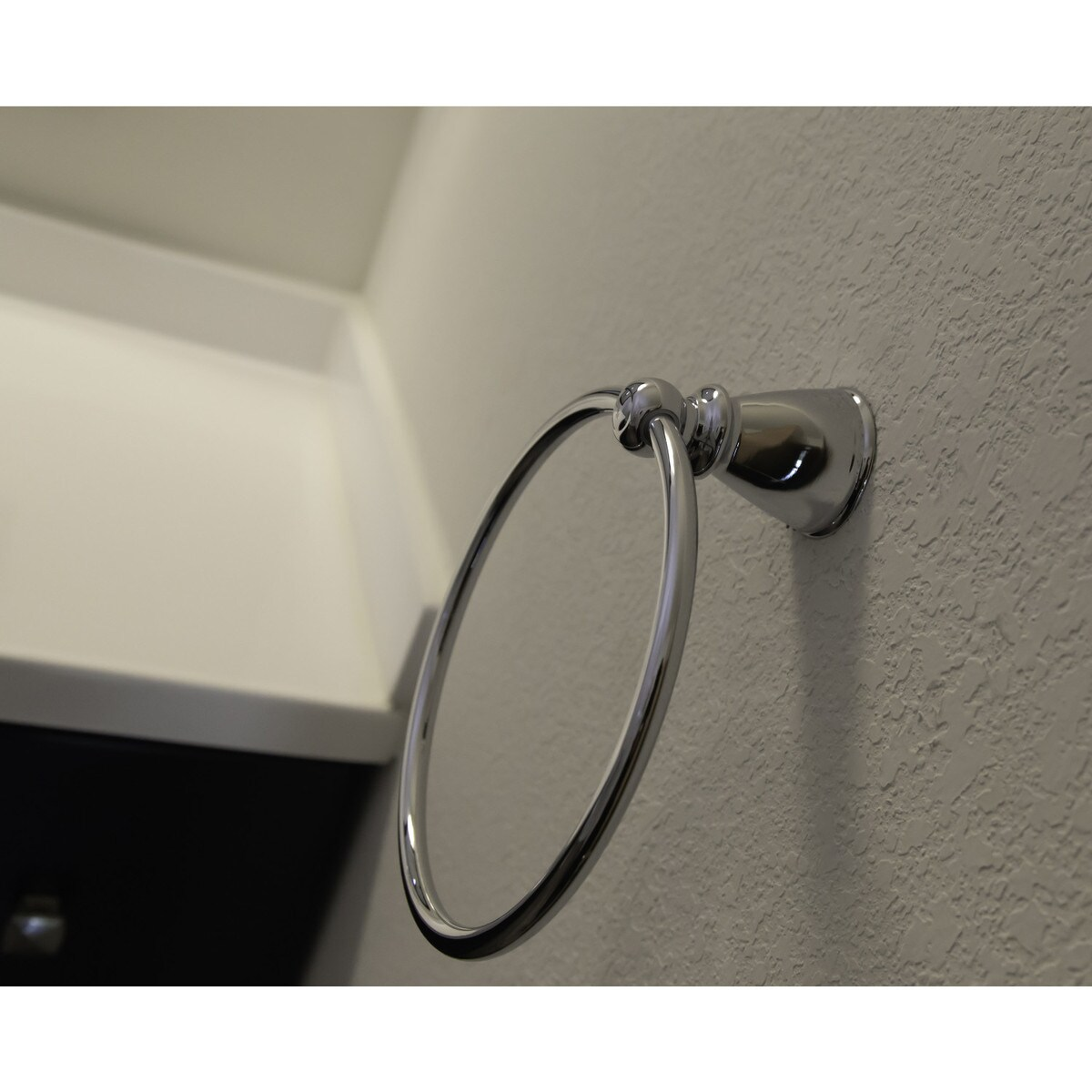 The Design House Kassel Towel Ring in Brushed Nickel