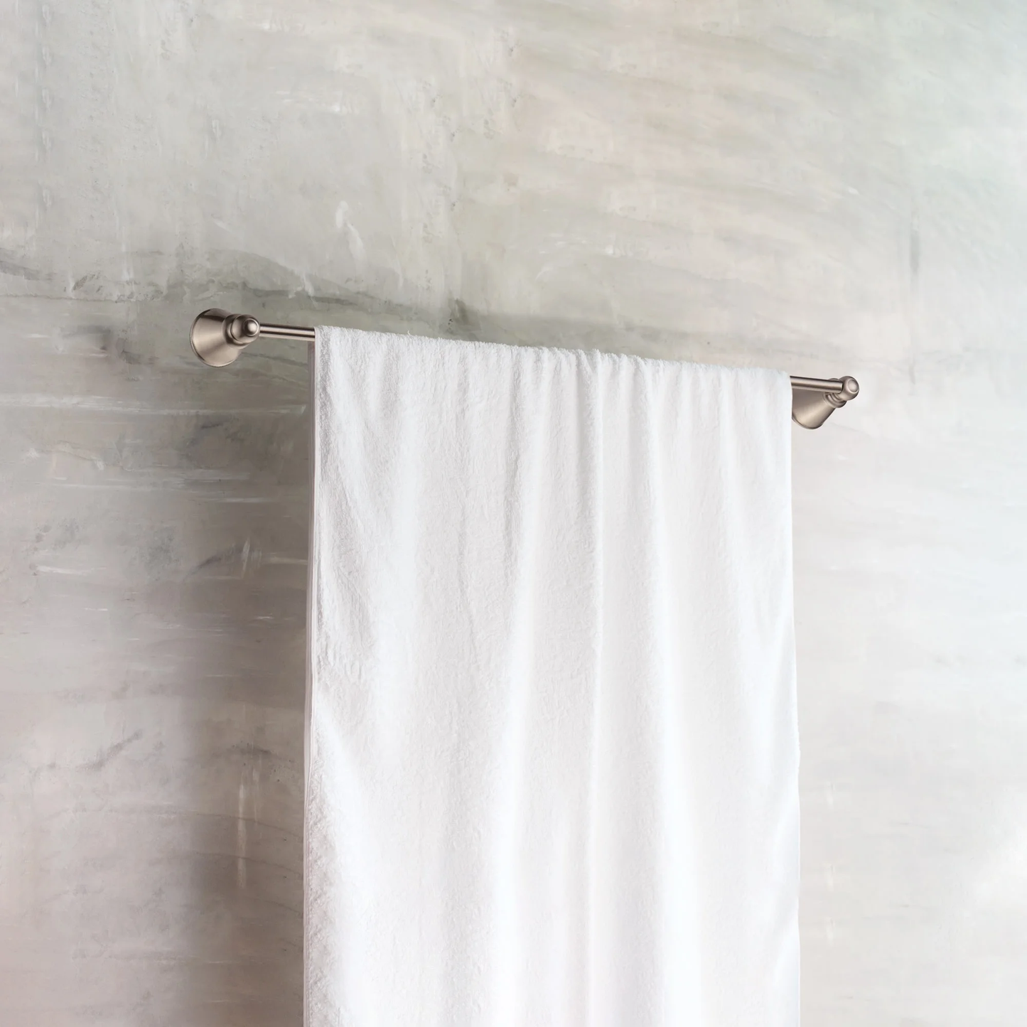 The Design House Kassel Wall-Mount Towel Bar in Brushed Nickel, 18"
