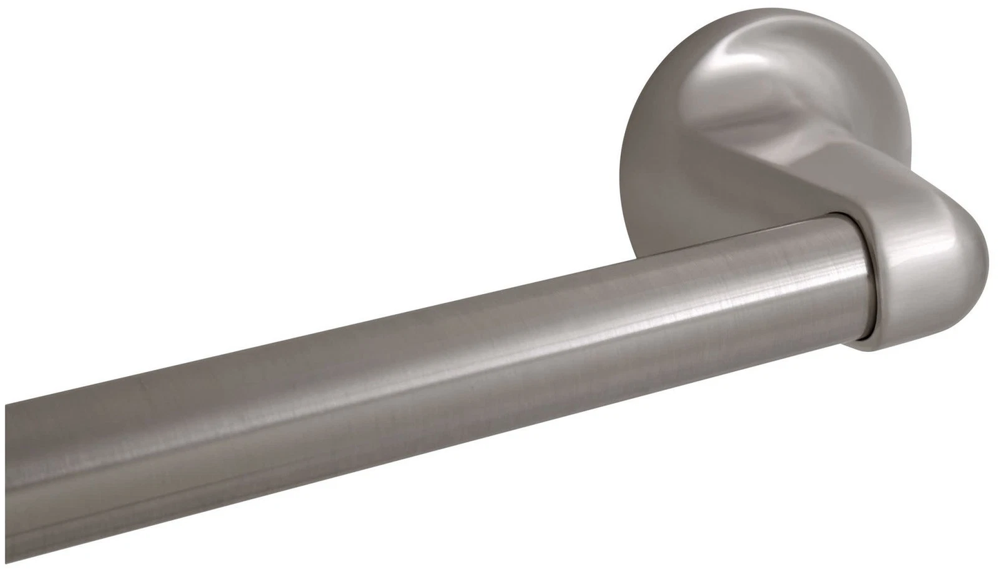Design House Alta Bay Wall-Mount Towel Bar in Brushed Nickel, 24-Inch