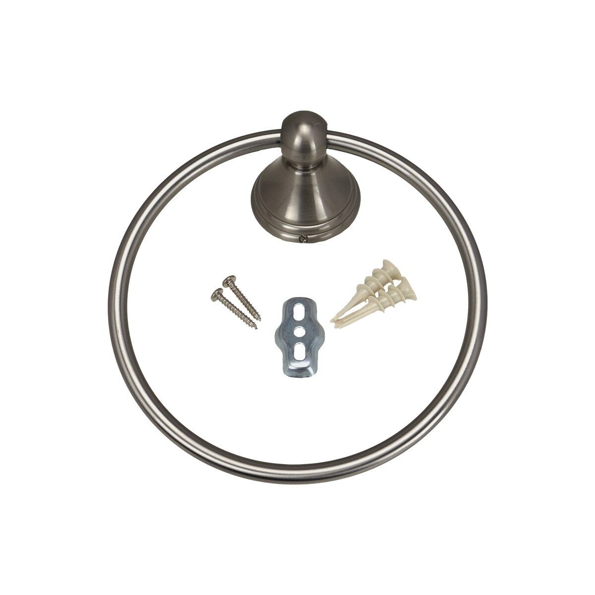 Harney Alexandria Towel Ring Satin Nickel