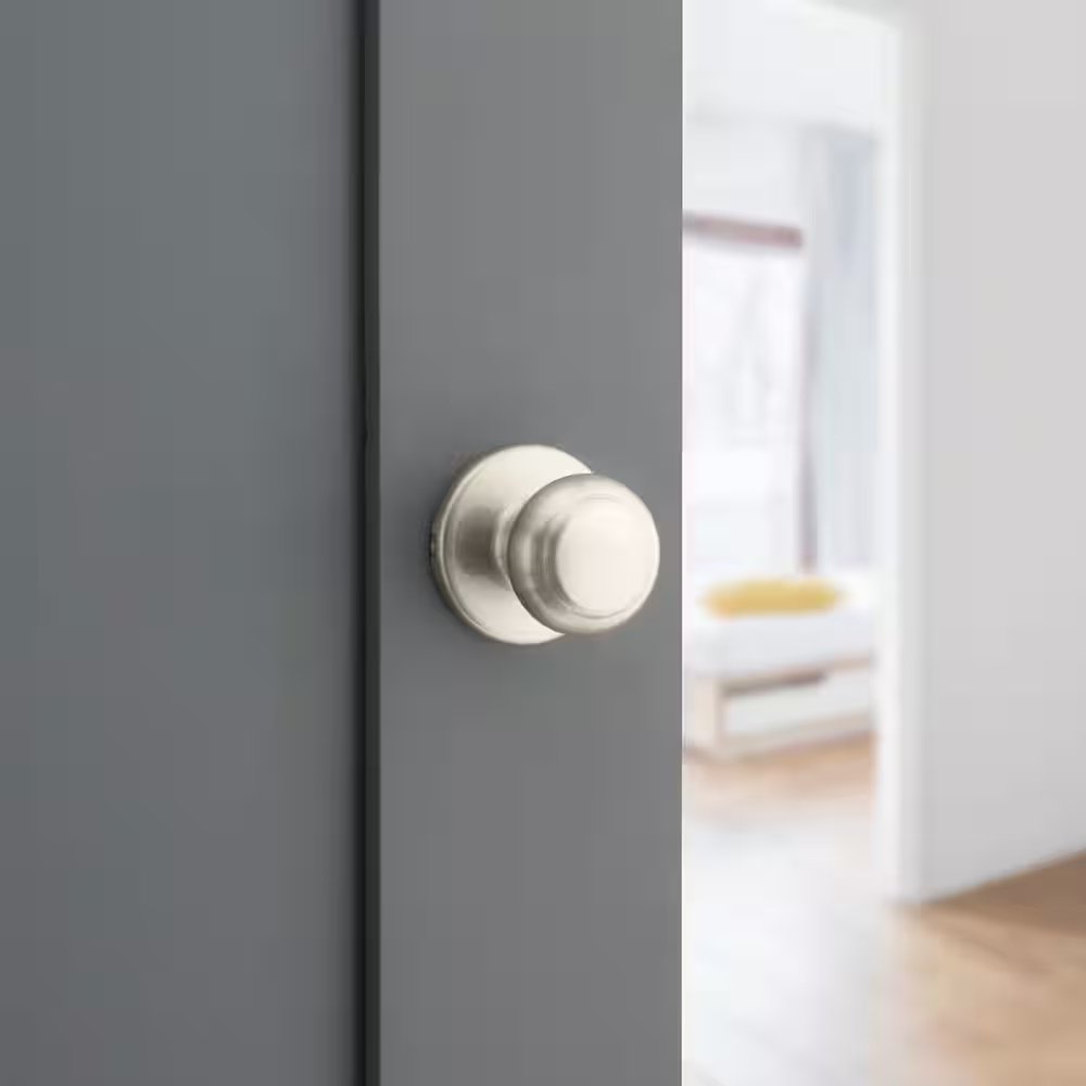 Kwikset Cove Satin Nickel Passage Door Knob