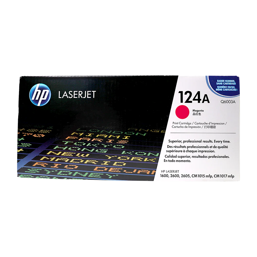 HP 124A Magenta Original LaserJet Toner Cartridge Genuine OEM Printer Supply
