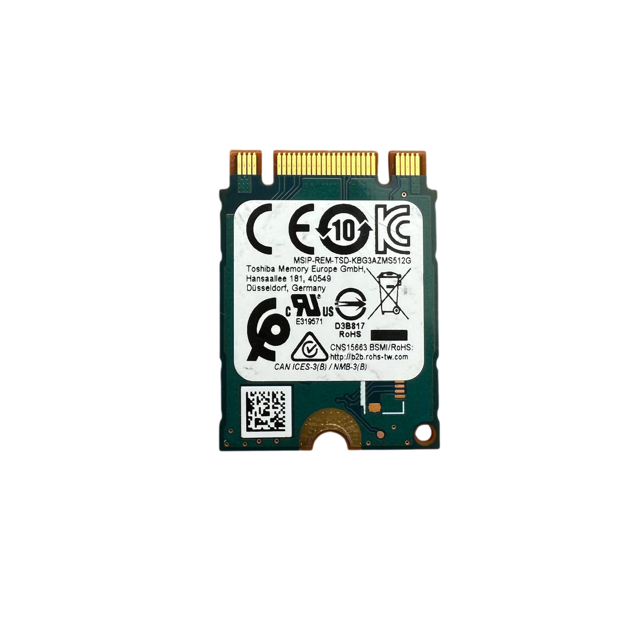 Toshiba M.2 2230 NVme 256GB SSD (KBG30ZMS256G)