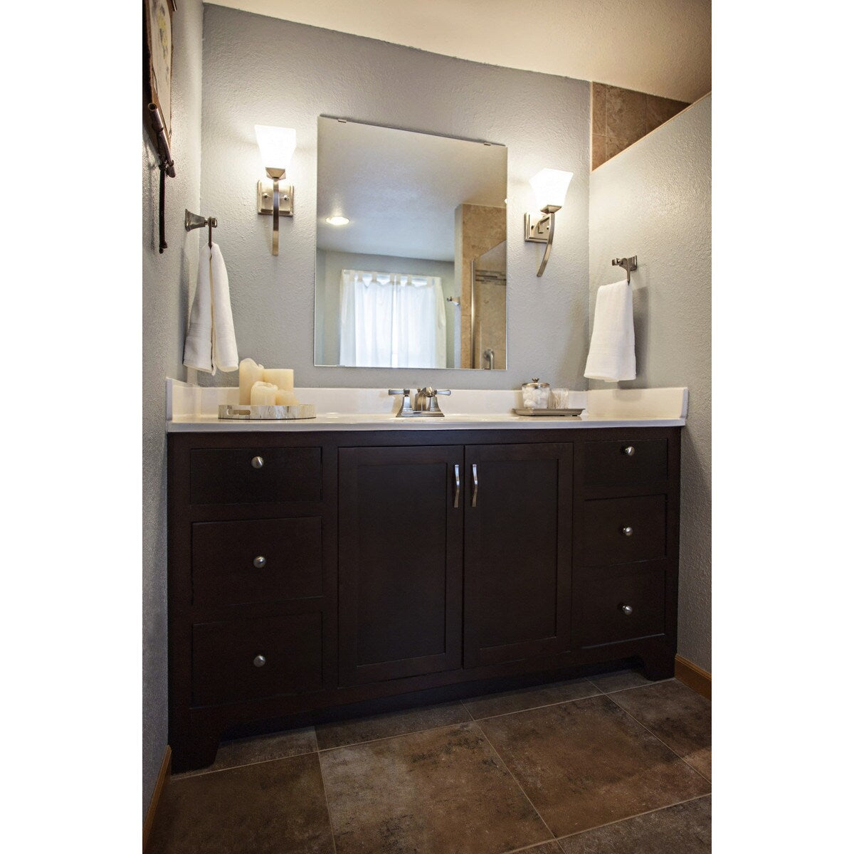 Design House Torino Towel Ring in Satin Nickel