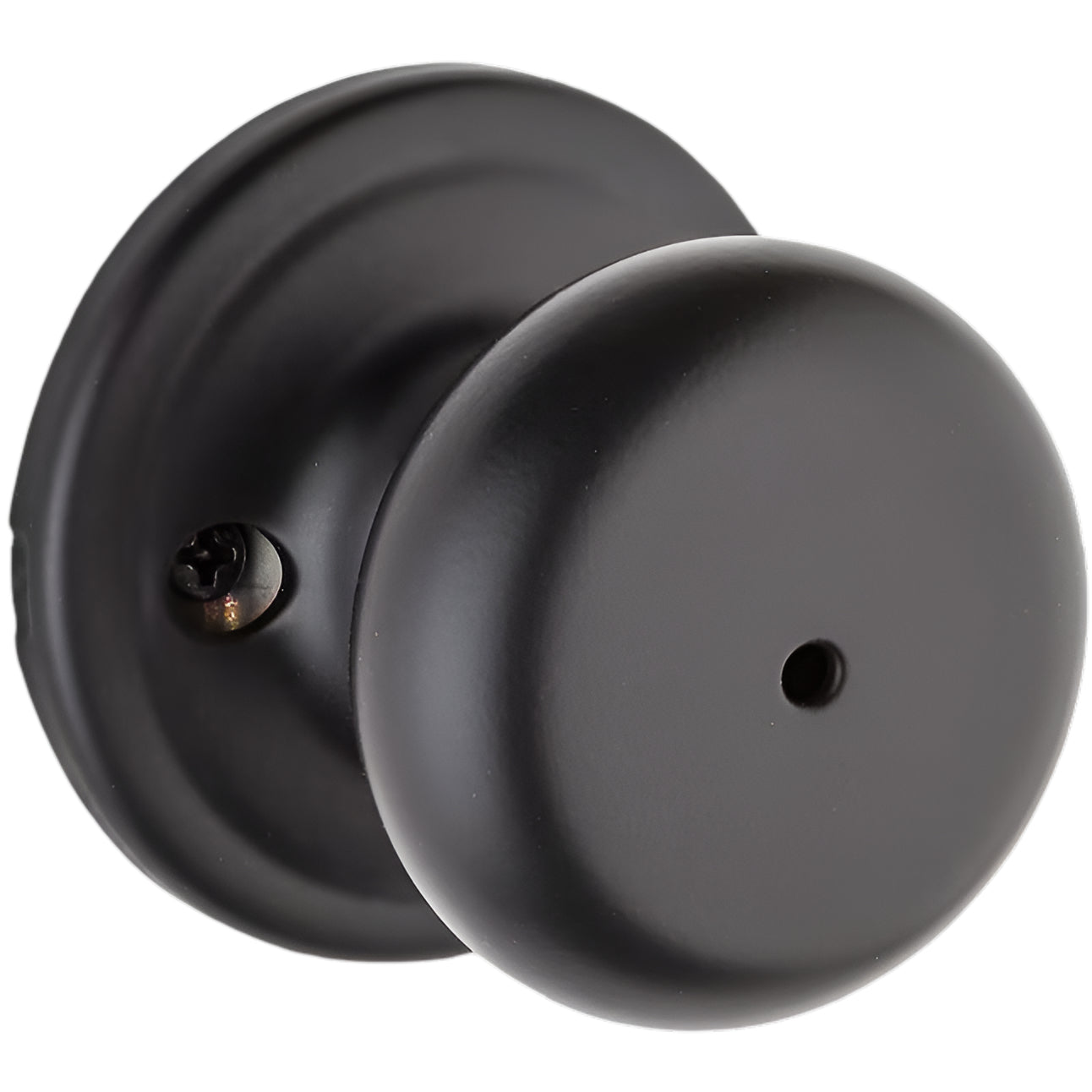 Kwikset Signature Series Hancock Matte Black Interior Privacy Door Knob