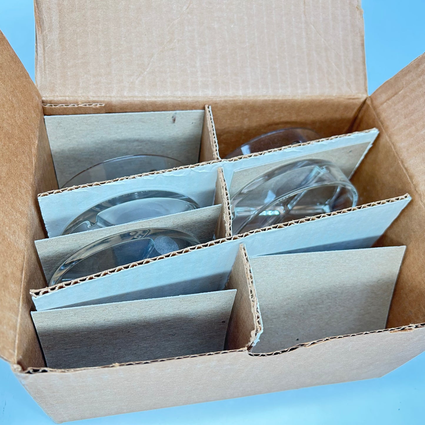 Corning® 3163-100 PYREX® 95mm Quadrant Cell Culture Dish, Bottom Only, Reusable Lot of 5