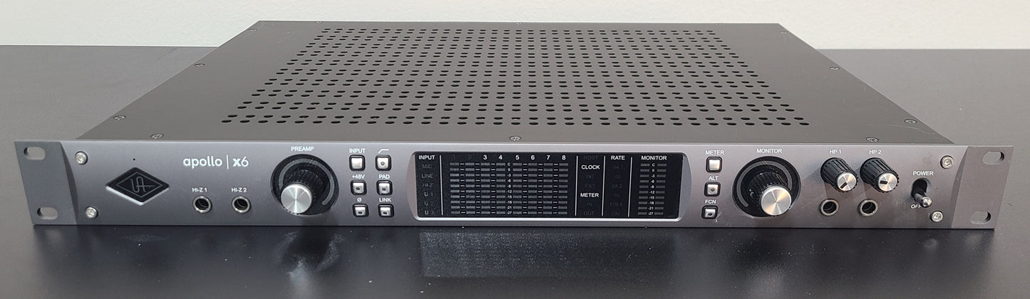 Universal Audio Apollo X6 Thunderbolt 3 Audio Interface UAD DSP w/Power Cord