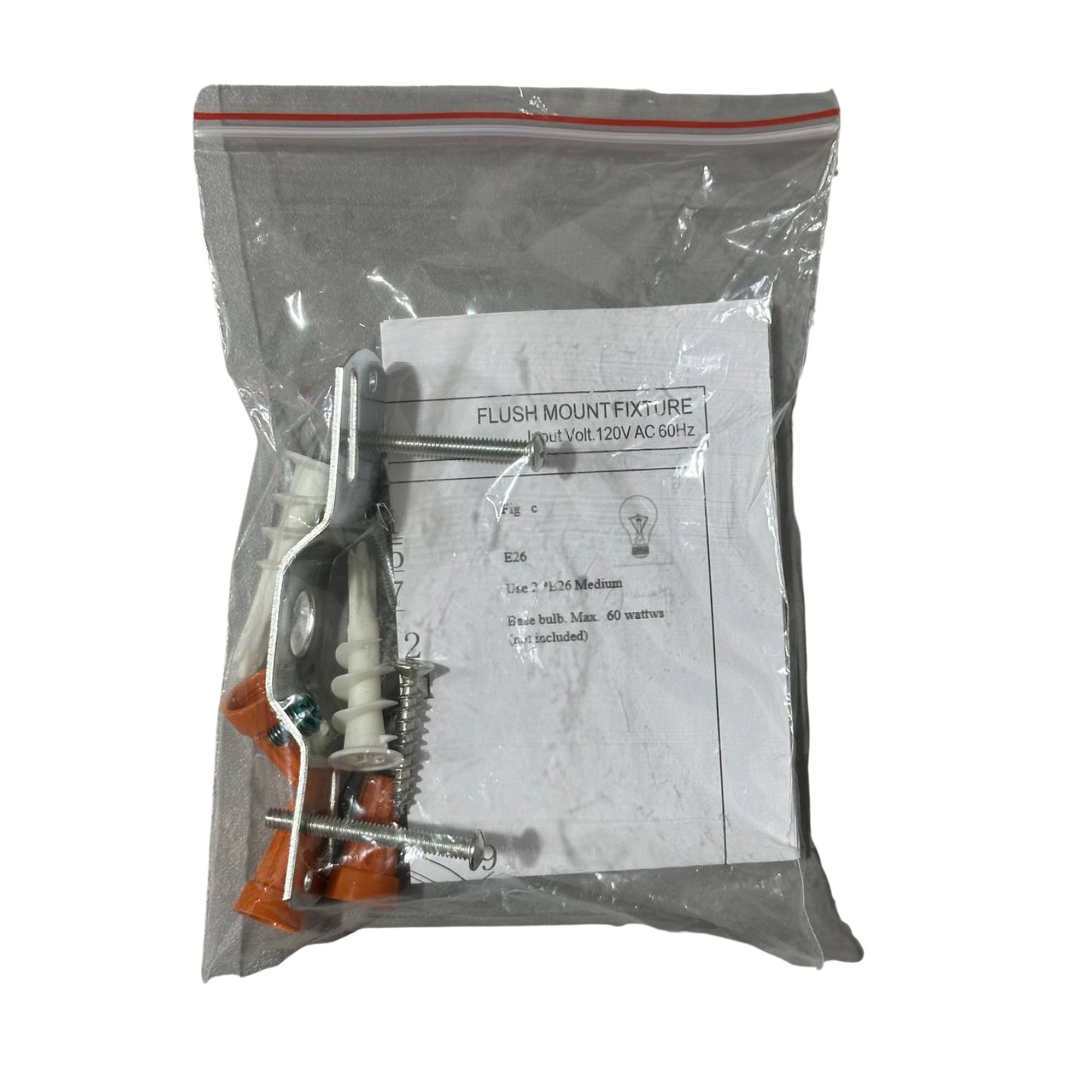 Cask Flush Light in Brushed Nickel - Smoke Effect - 2 Pack