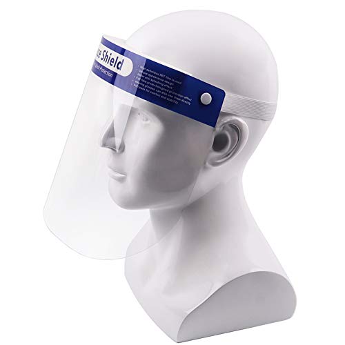 100-Pack Face Shield Reusable Washable Protective Cover Clear Mask Anti-Splash