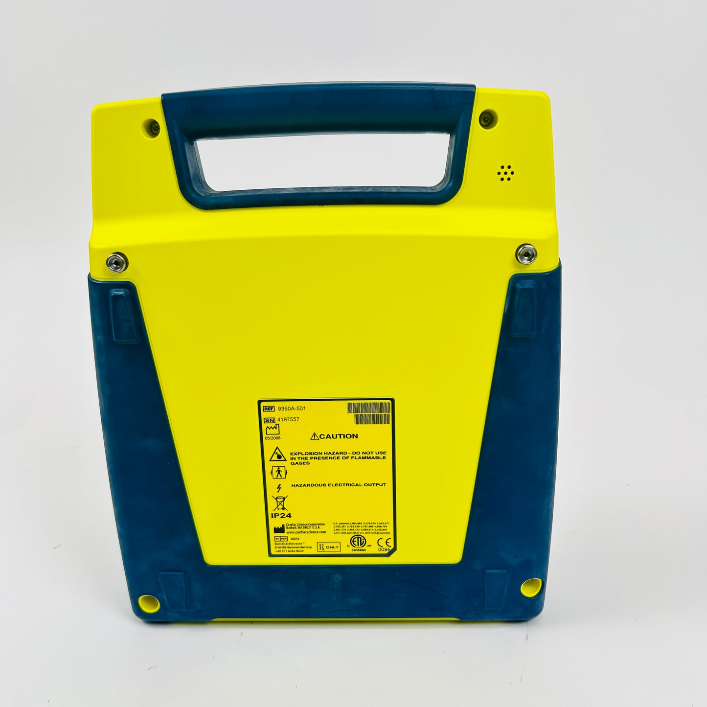 Cardiac Science AED Box and Defibrillator With Low Battery
