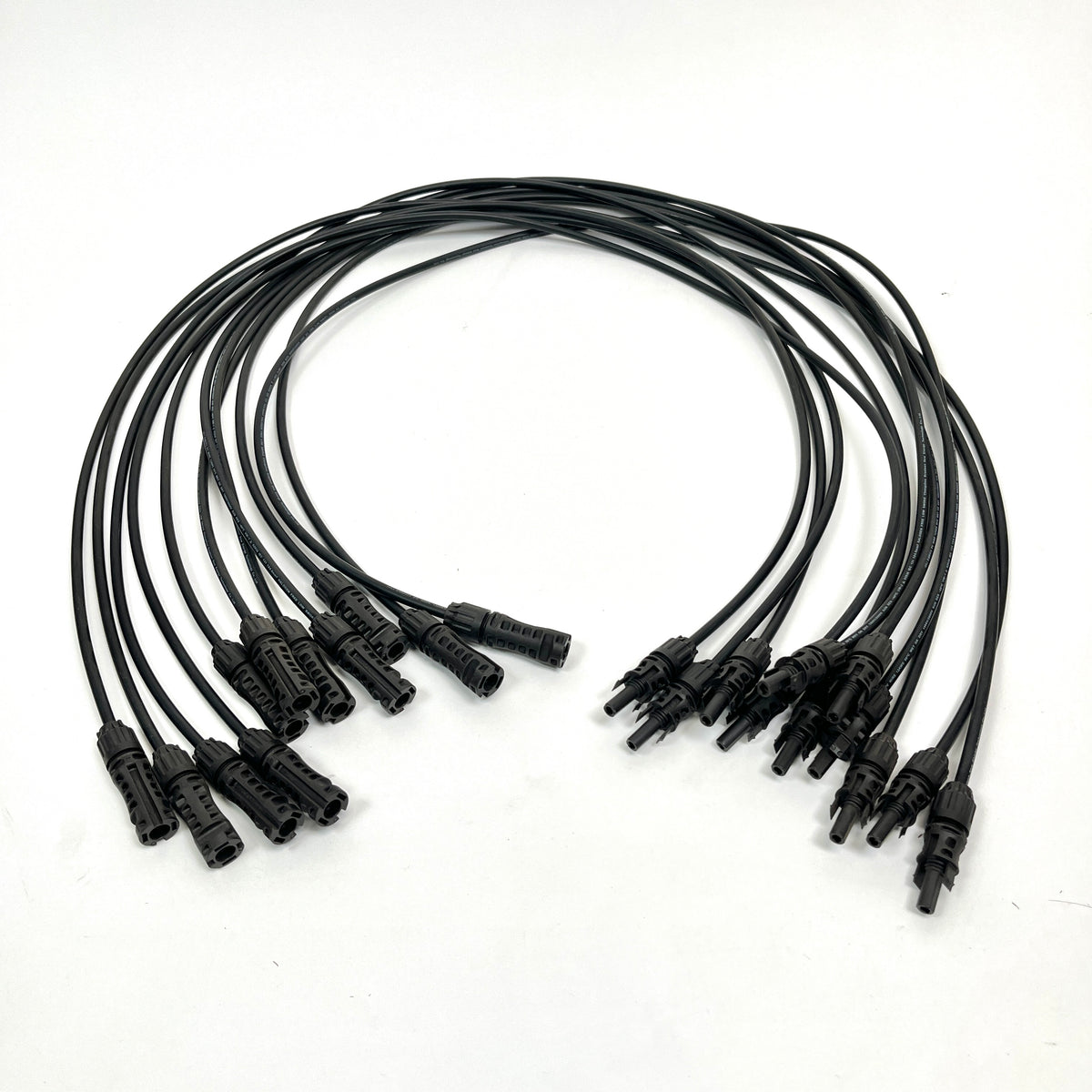 11 Pack of 1M / 3FT DC Solar Power Extension Cable – MC4 Male/Female – 10 AWG