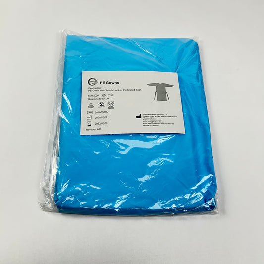 PE Gowns L Pack of 10