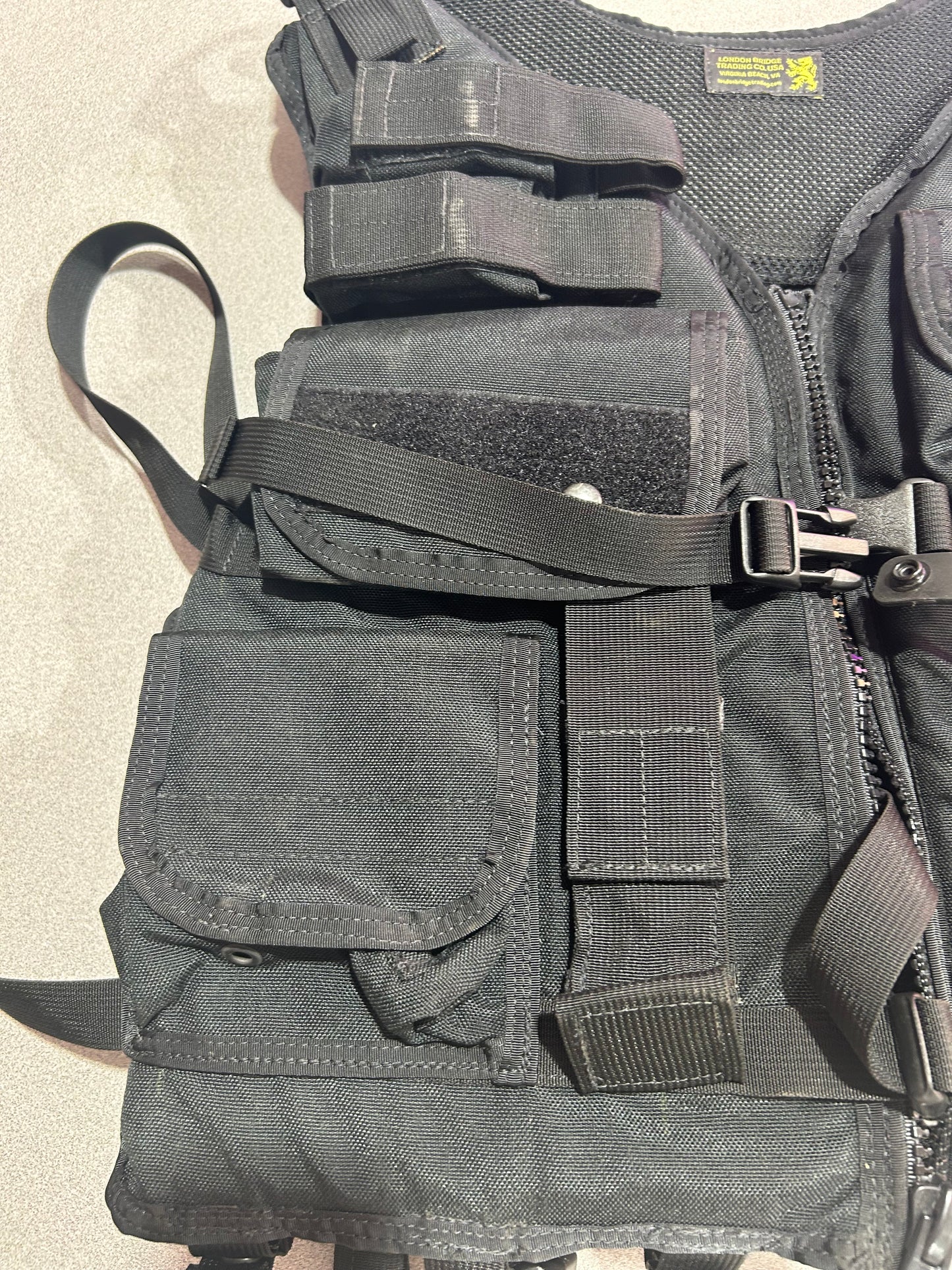 London Bridge Trading Co LBT-1620G-R (LH) Tactical Vest w/ Flotation, Black