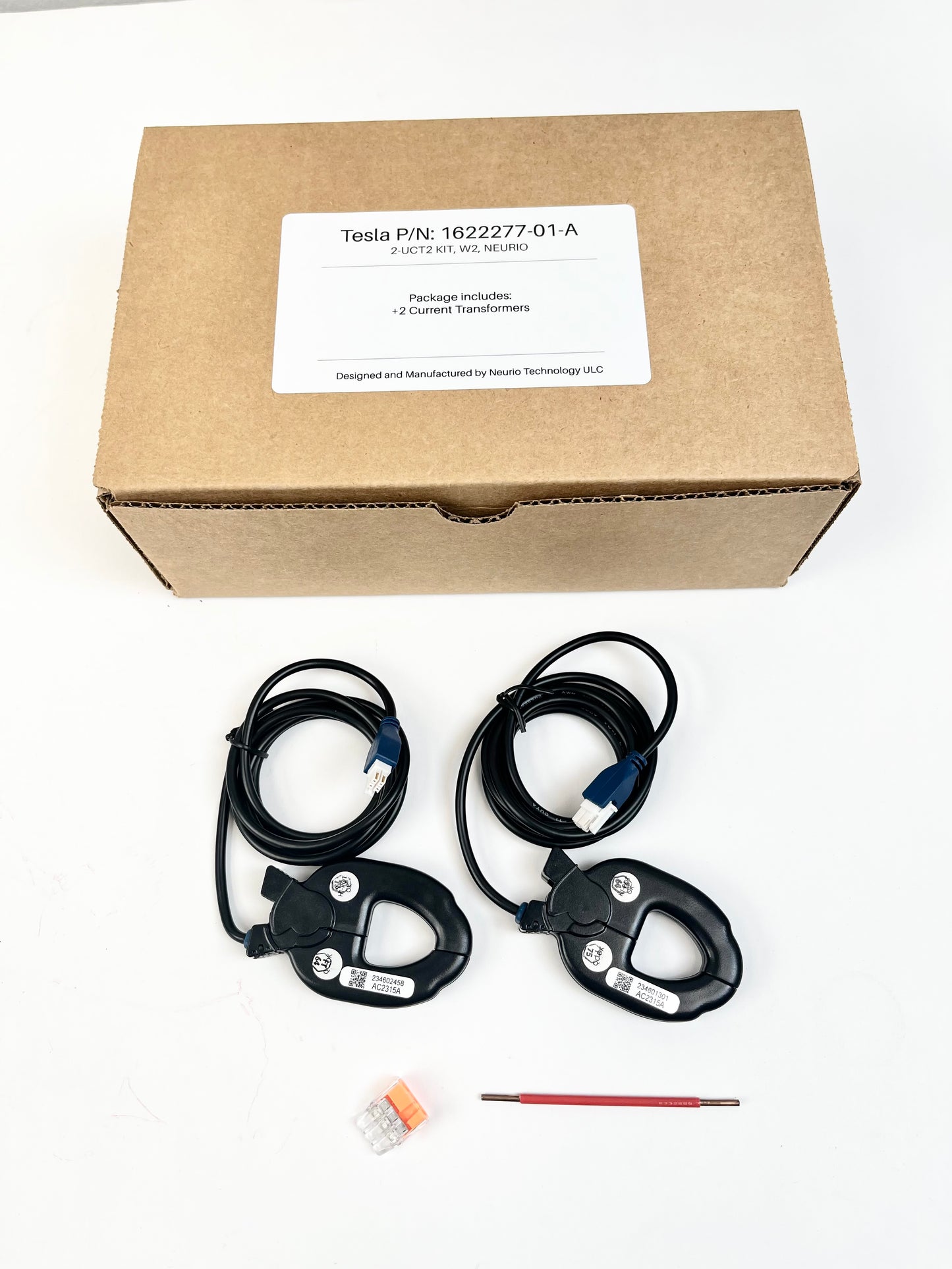 New Tesla Neurio W2 CT Units (Qty 2) 1622277-01-A