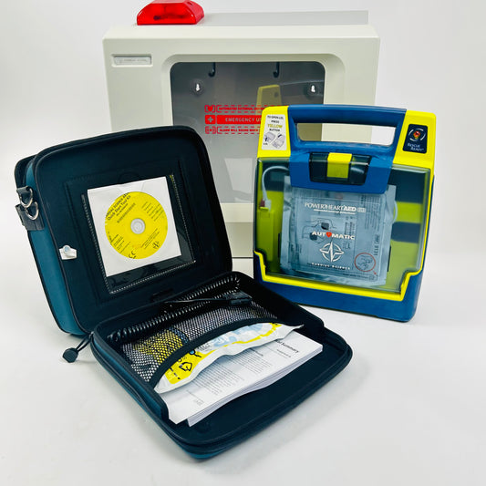 Cardiac Science Defibrillator with Box No Battery