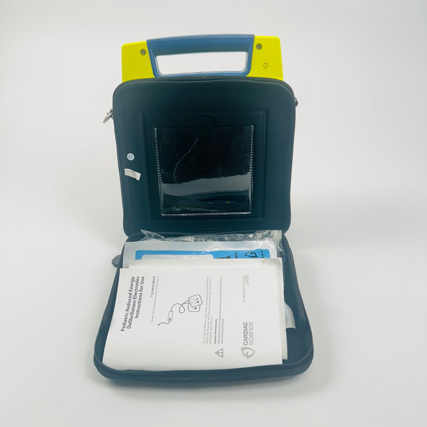 Cardiac Science AED Box and Defibrillator With Low Battery