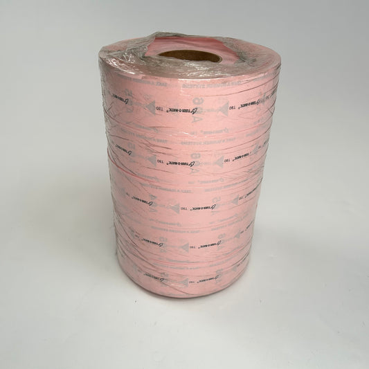 Turn-O-Matic Tickets Pink 5 Rolls Sealed Package
