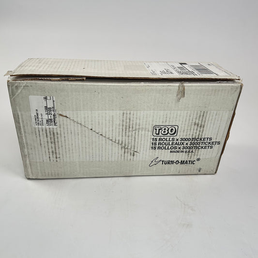 Turn-O-Matic Tickets Blue Case of 15