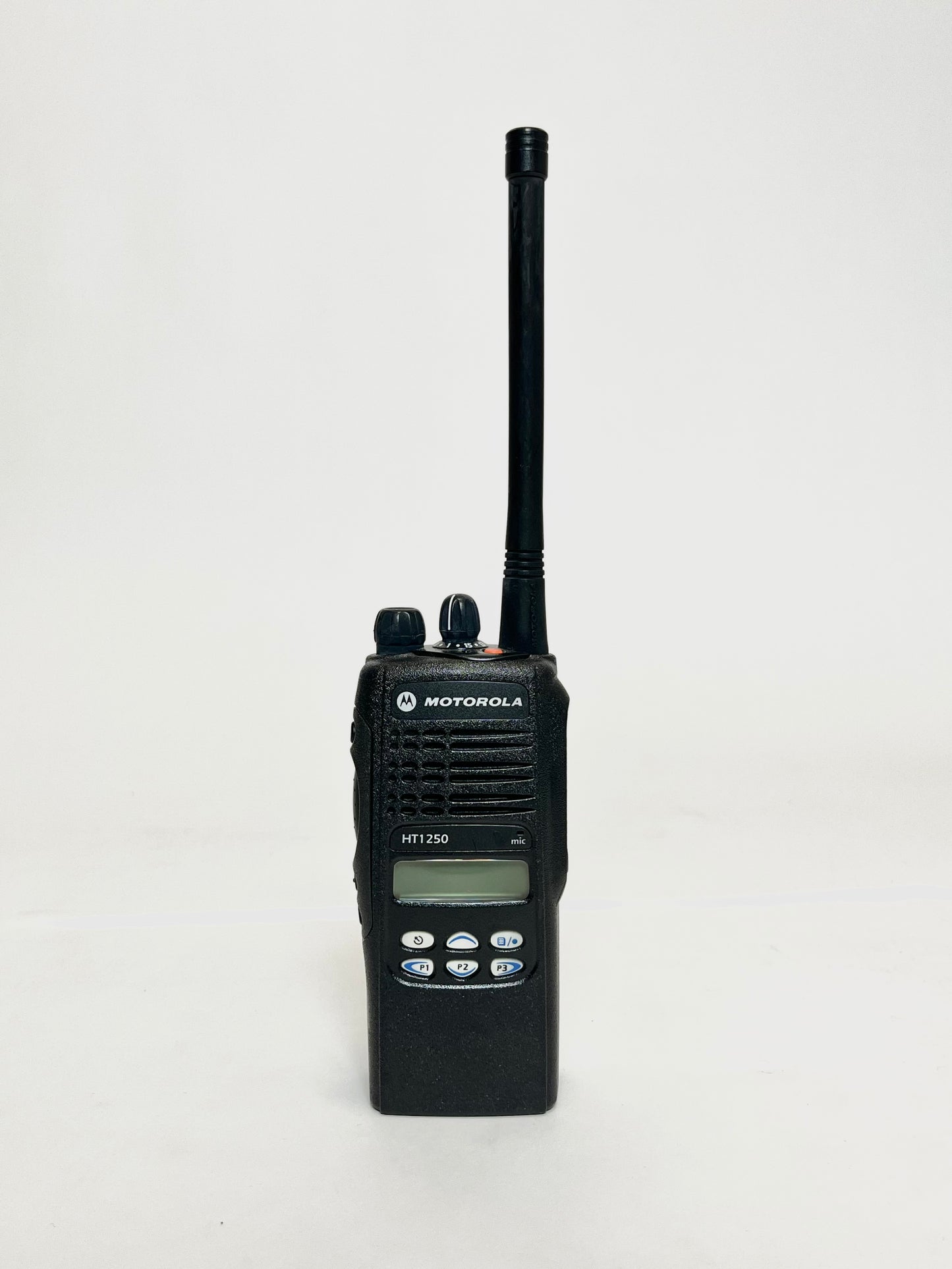 Motorola HT1250 136-174 MHz VHF Two Way Radio, Charger, Clip, AAH25KDF9AA5AN
