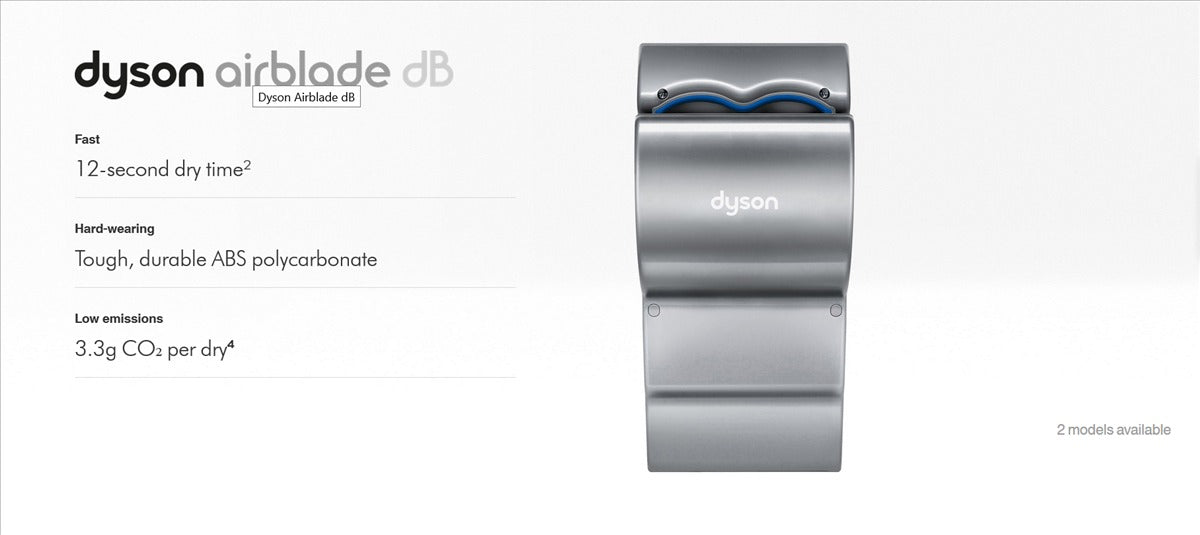 Dyson AB14 AirBlade Automatic Hand Dryer 120V -STEEL/ACIER STOCK HP158 New In Box