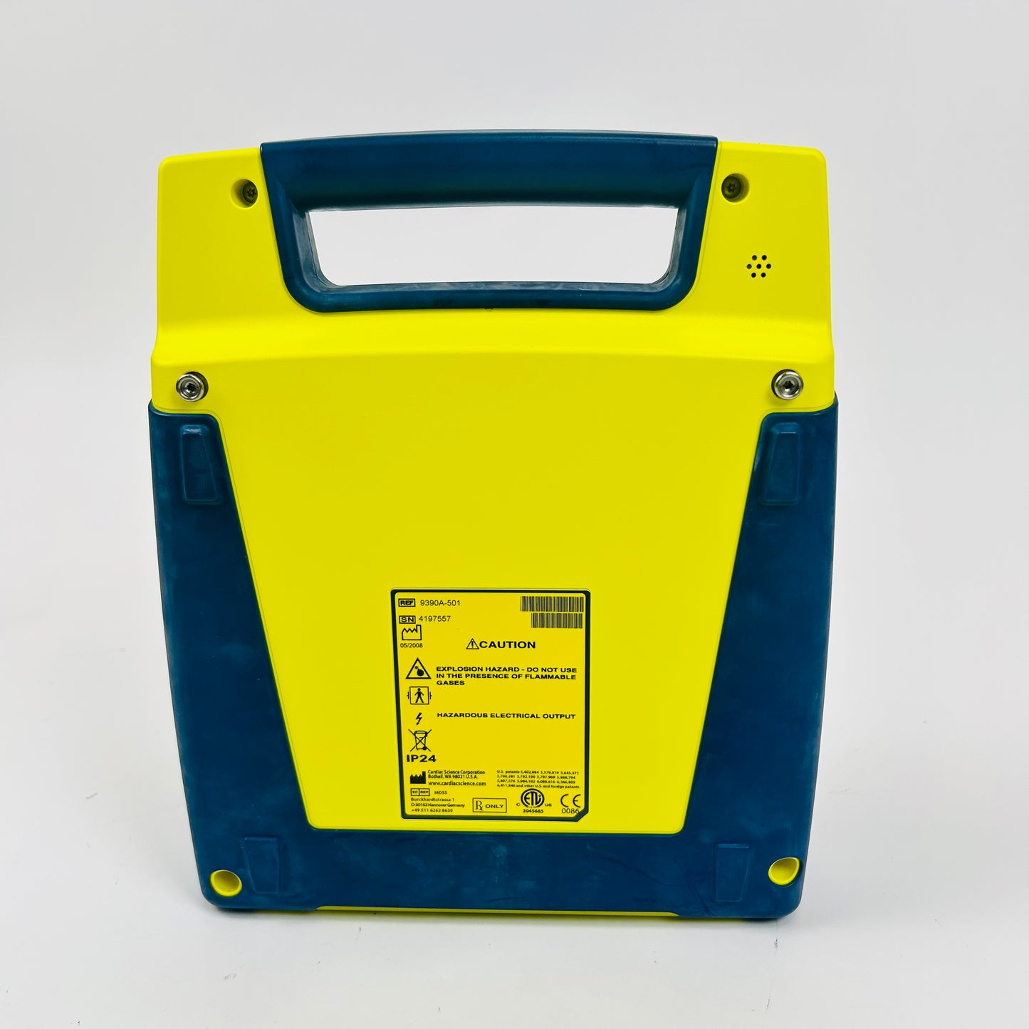Cardiac Science AED Box and Defibrillator With Low Battery