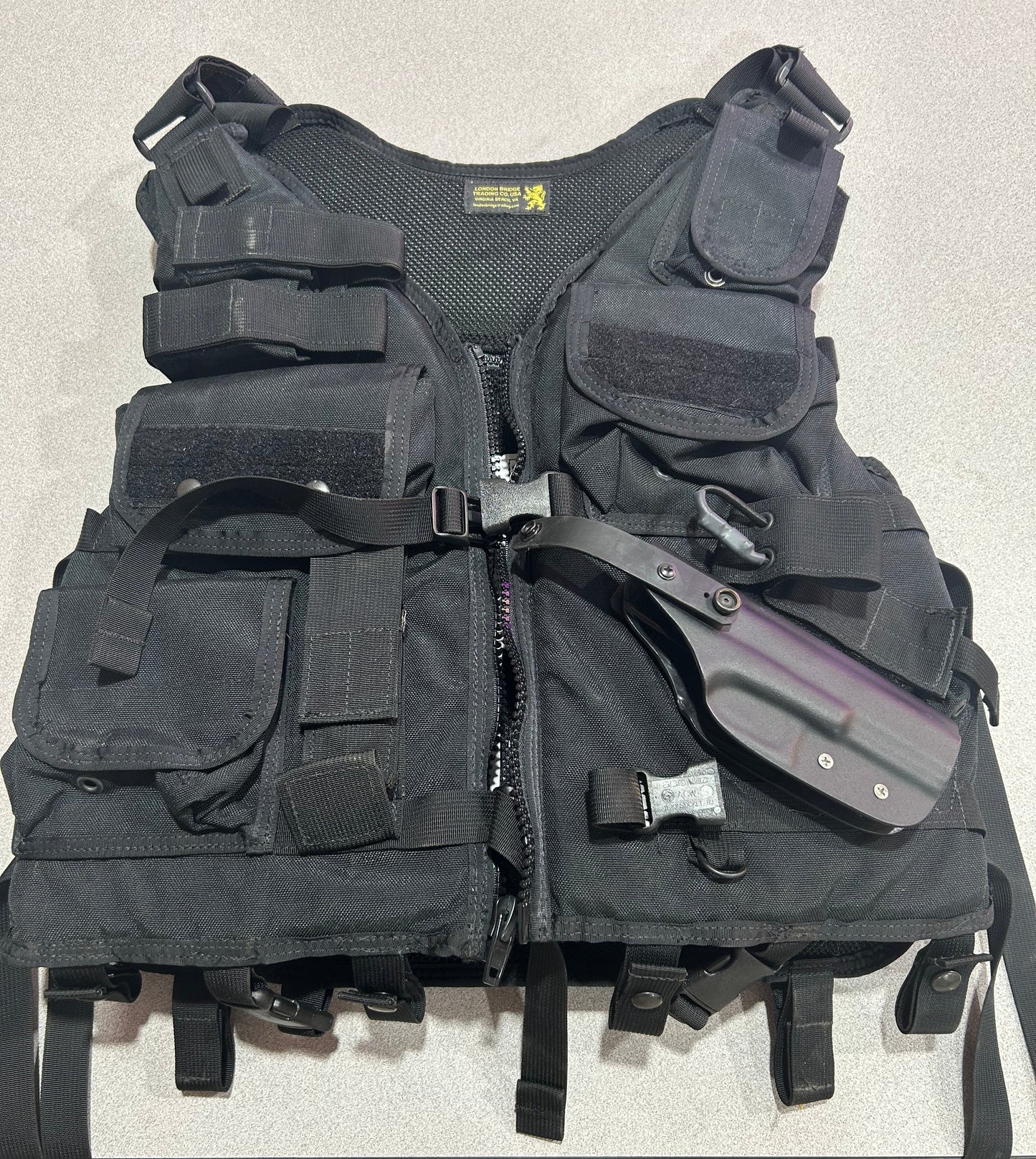 London Bridge Trading Co LBT-1620G-R (LH) Tactical Vest w/ Flotation, Black