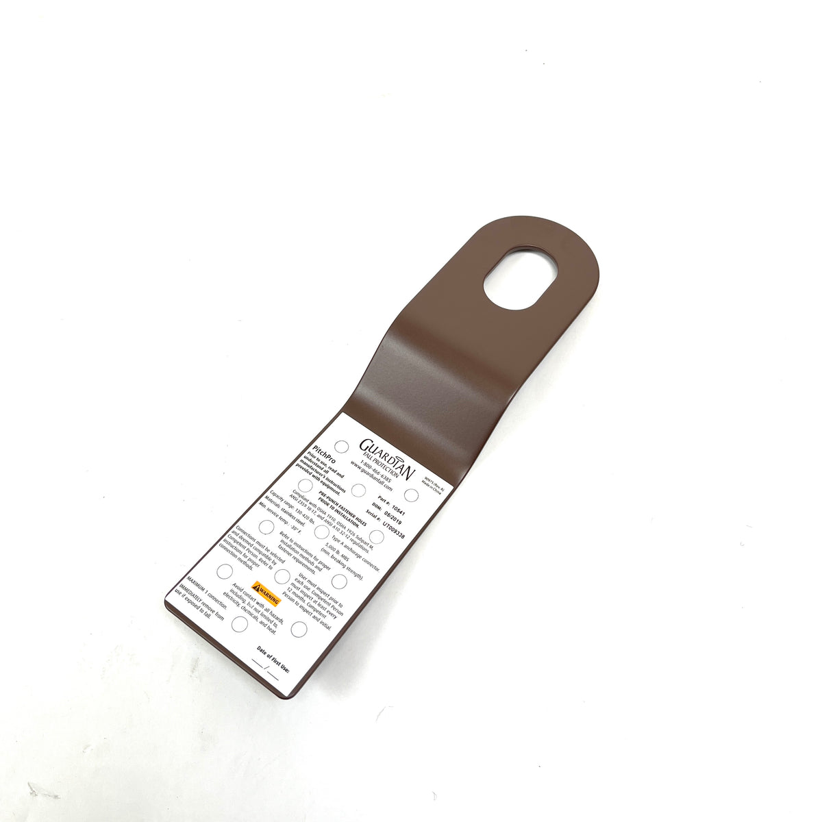 10 Guardian Fall Protection Pitch Pro Anchorage Connector Steel Brown