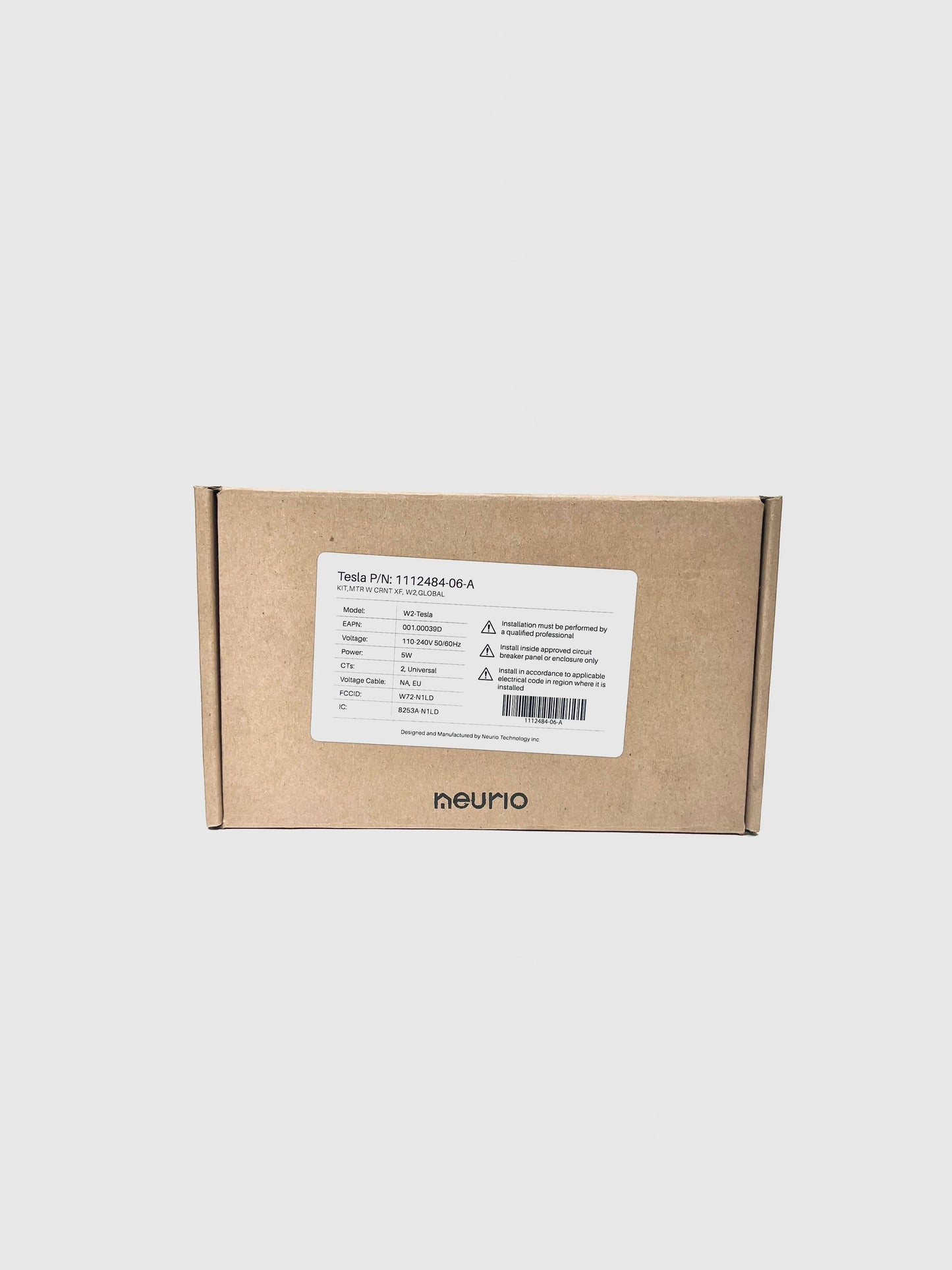 Tesla Neurio W2 Energy Meter Kit 200A CT Powerwall Solar 1112484-06-A