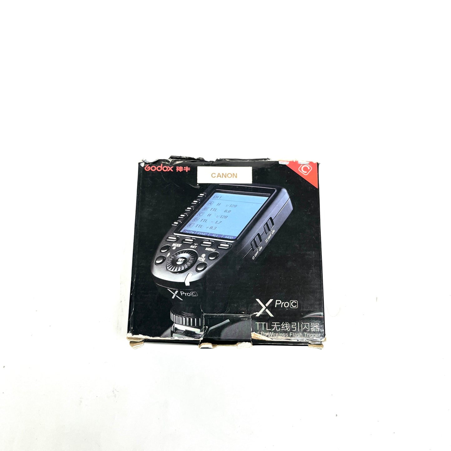 Godox XProC TTL Wireless Flash Trigger for Canon, 2.4GHz wireless
