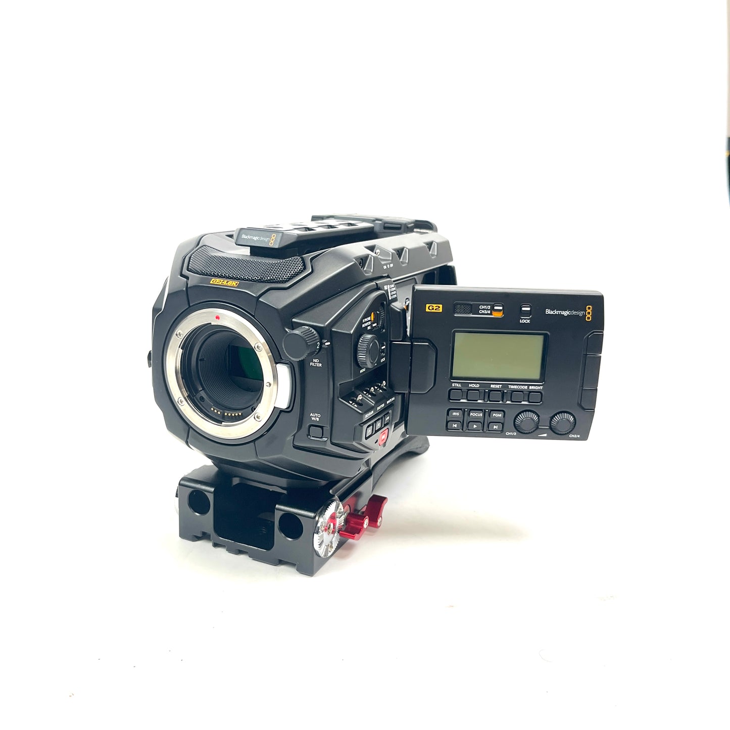 Blackmagic Design URSA Broadcast G2 Camera Kit with carrying case and mount