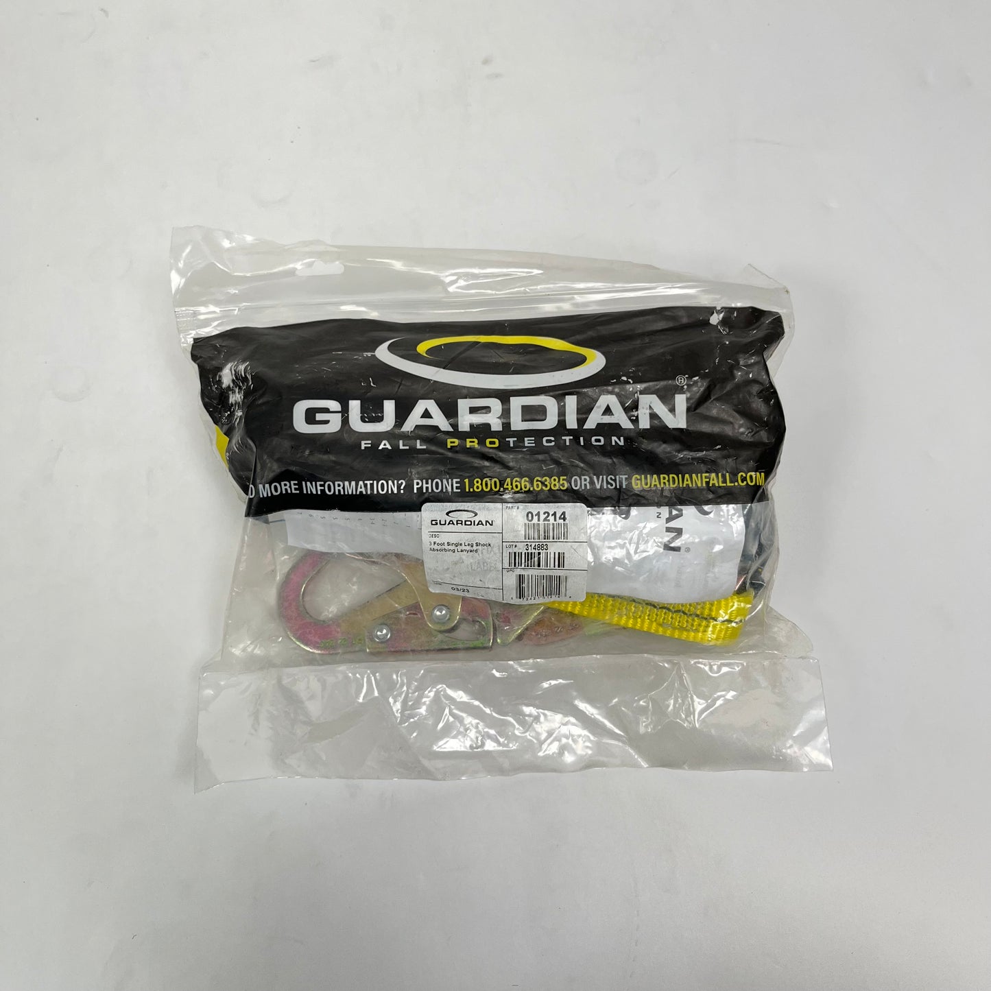 Guardian Fall Protection EXTERNAL SHOCK Absorber LANYARD 3FT (EACH)