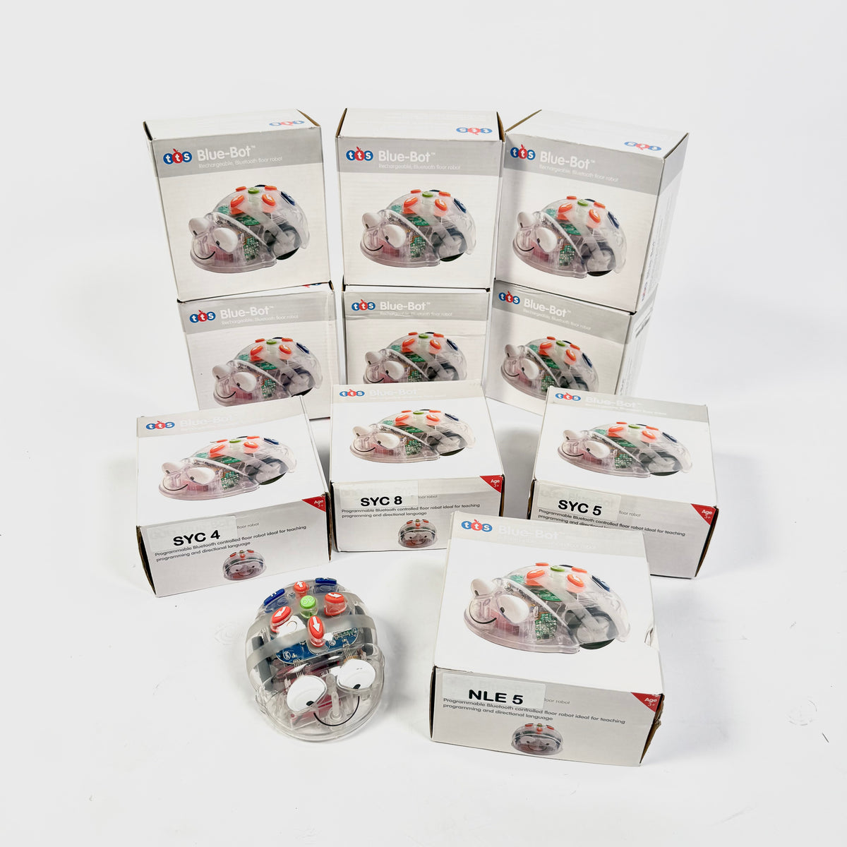 Lot of 10 Blue-Bot Programmable Coding Robot – Bluetooth Educational STEM Learning Robot
