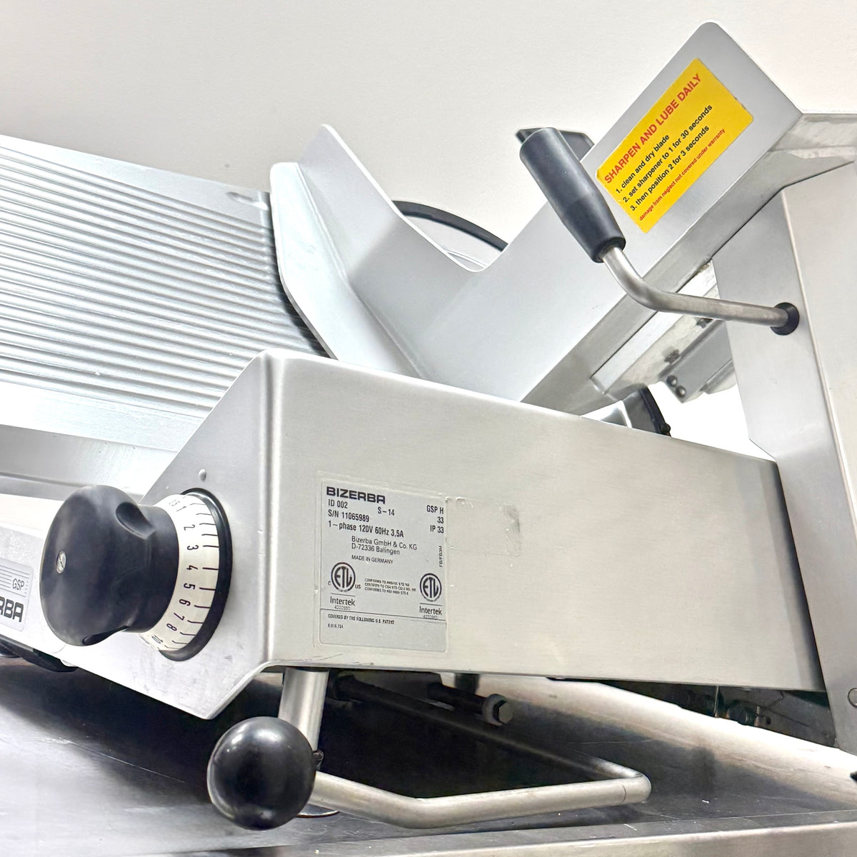 Bizerba GSP H Manual Commercial Heavy-Duty Meat & Deli Slicer