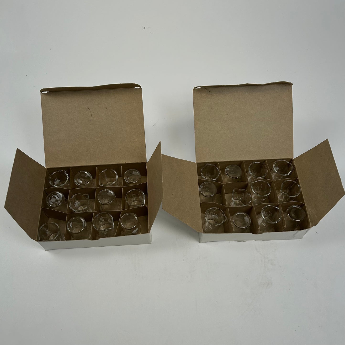 PYREX® Griffin Low Form 30 mL Beaker, Graduated Box of 12. Two boxes available.