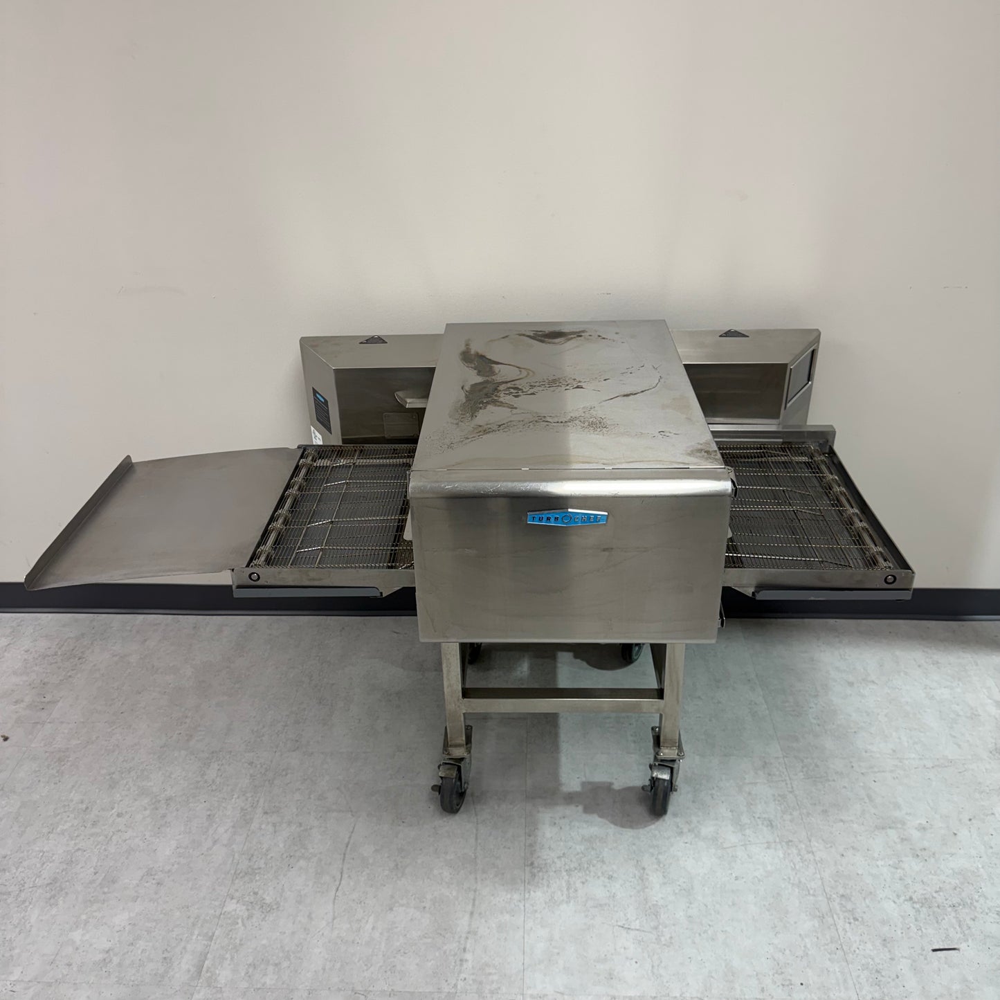 2025 TurboChef Commercial High-Speed Pizza Oven with casters